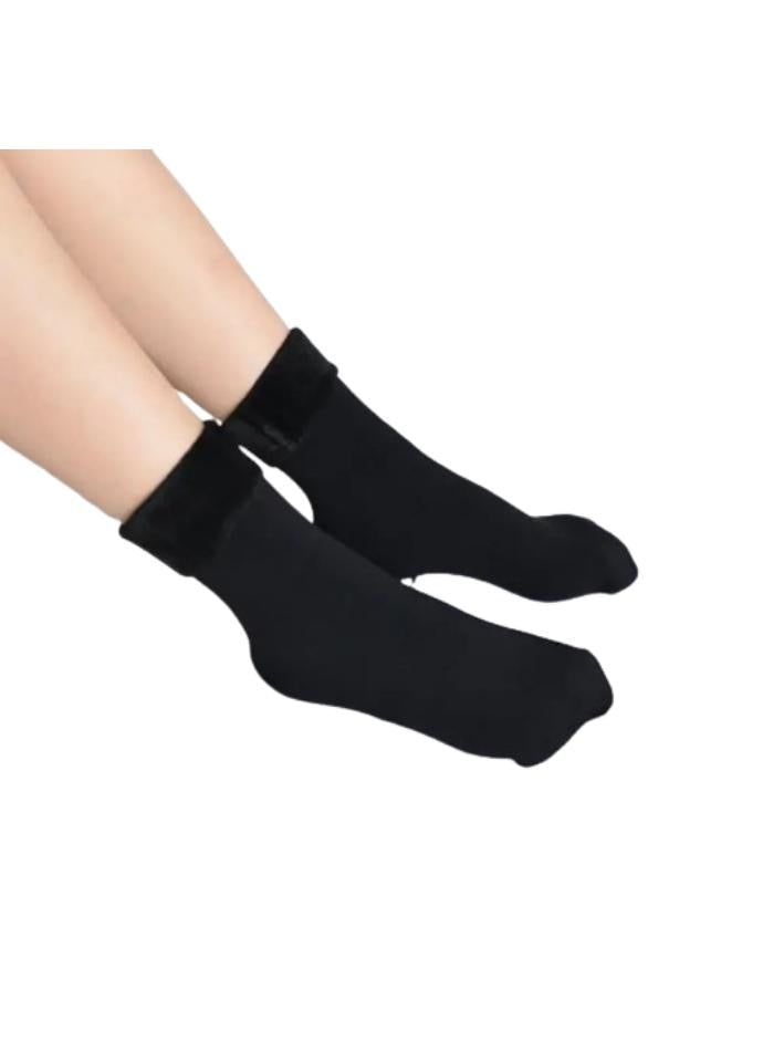 Set 2 perechi șosete termice unisex, negru, 80% poliester 20% elastan
