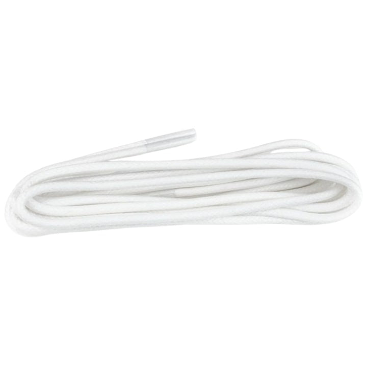 Șireturi încerate rotunde albe 80 cm, 1 pereche