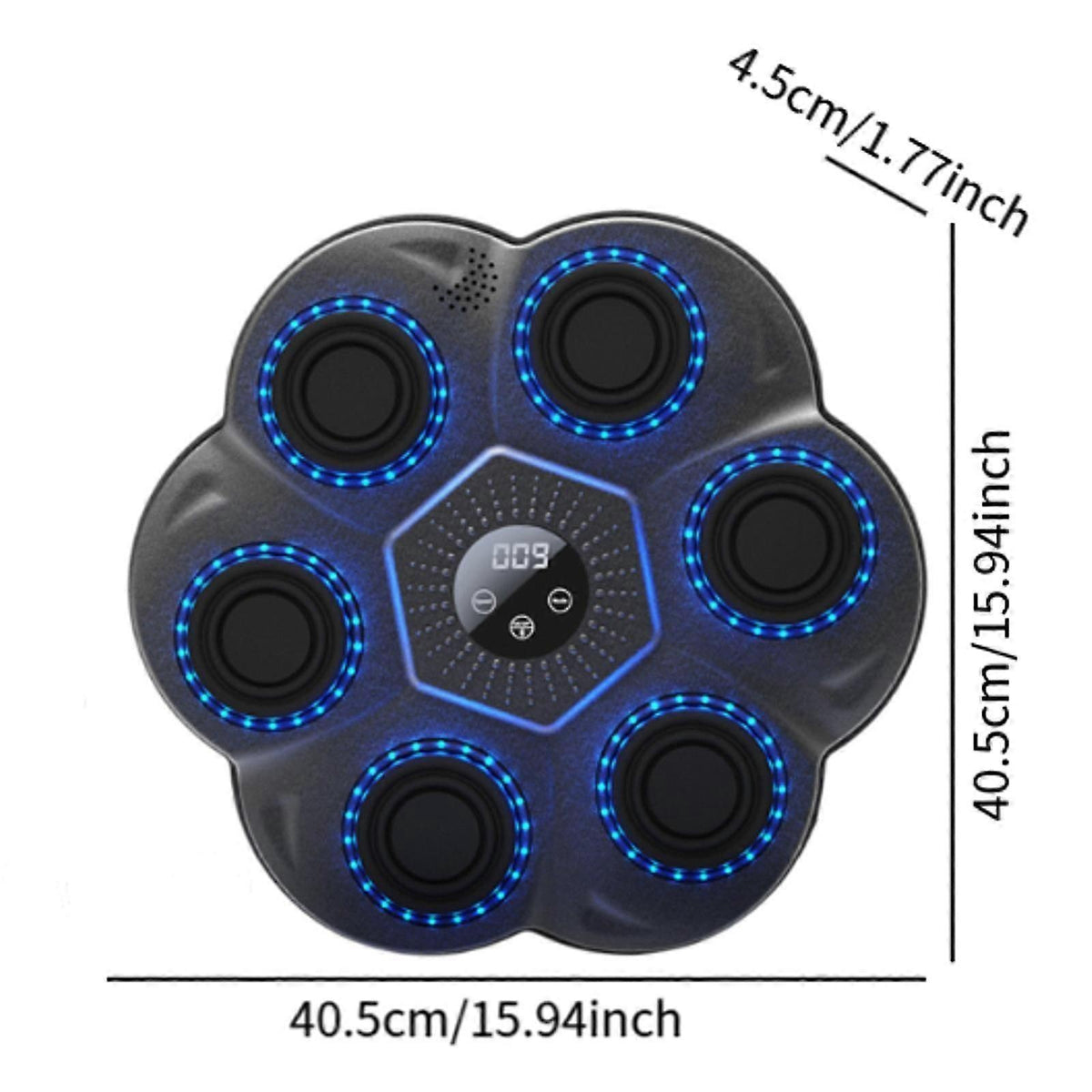 Perna de box LED cu muzica, Bluetooth, antrenament perete cu raspuns rapid