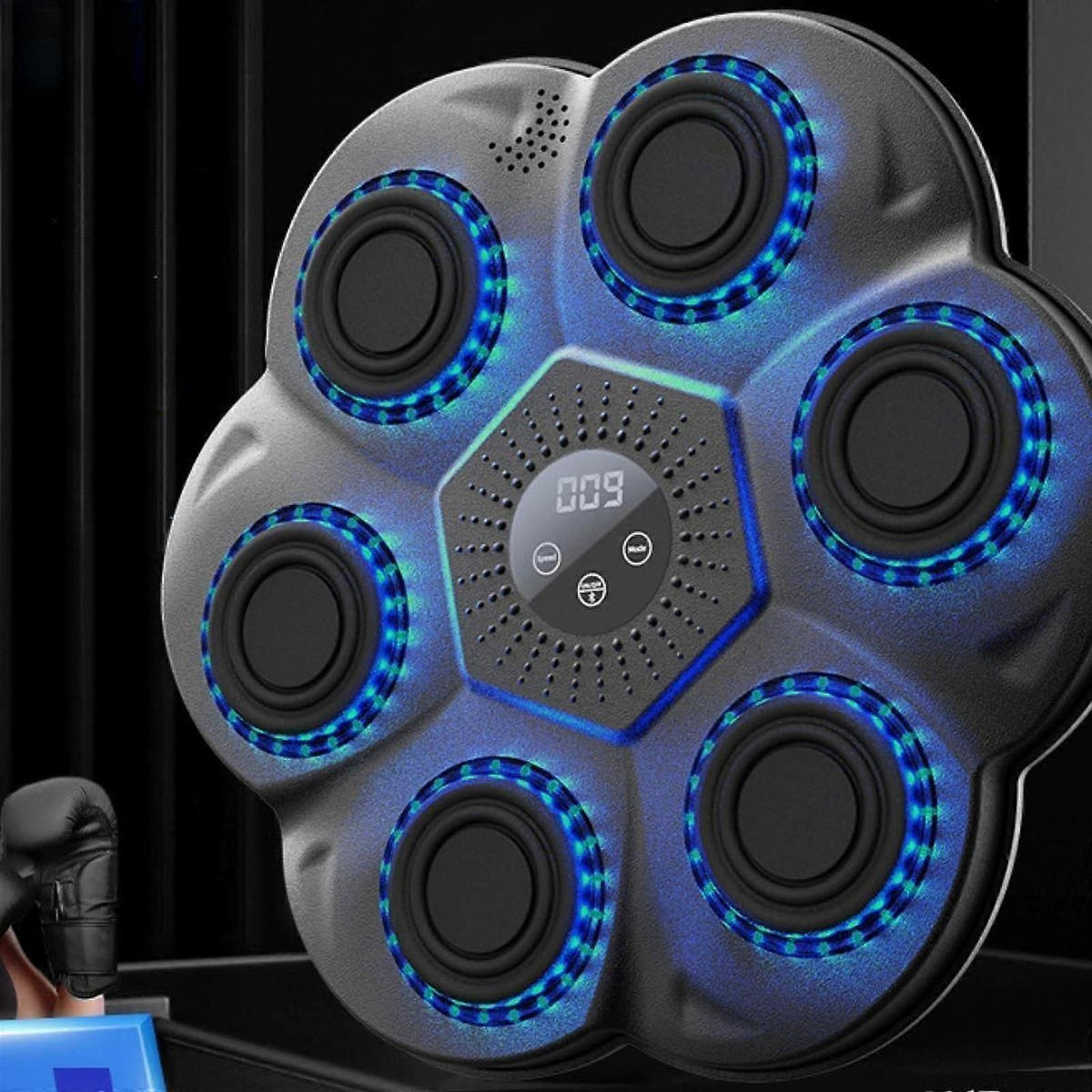 Perna de box LED cu muzica, Bluetooth, antrenament perete cu raspuns rapid
