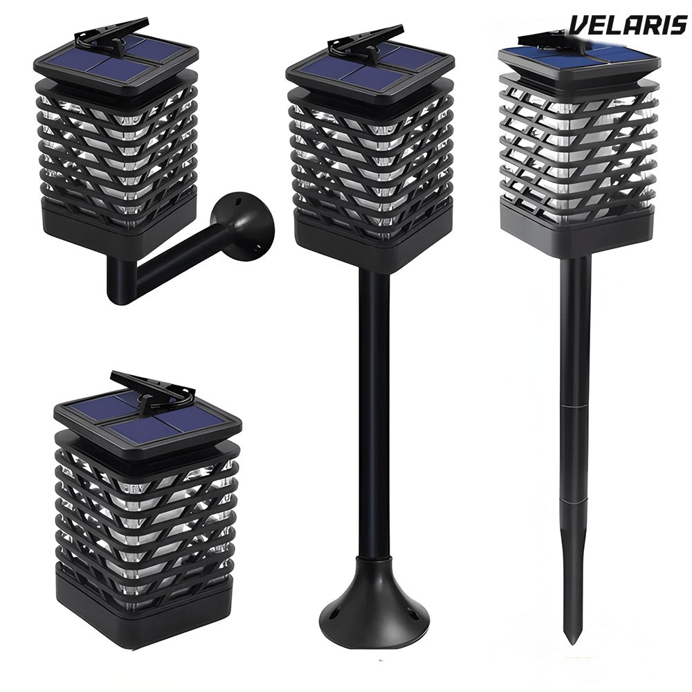 Lampa solara cu efect flacara, IP65, autonomie 8-12 ore