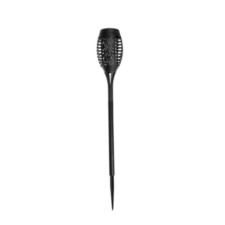 Lampă solară HOME MX 300, 72 LED-uri efect flacără, acumulator 1200mAh, senzor amurg, rezistentă la apă