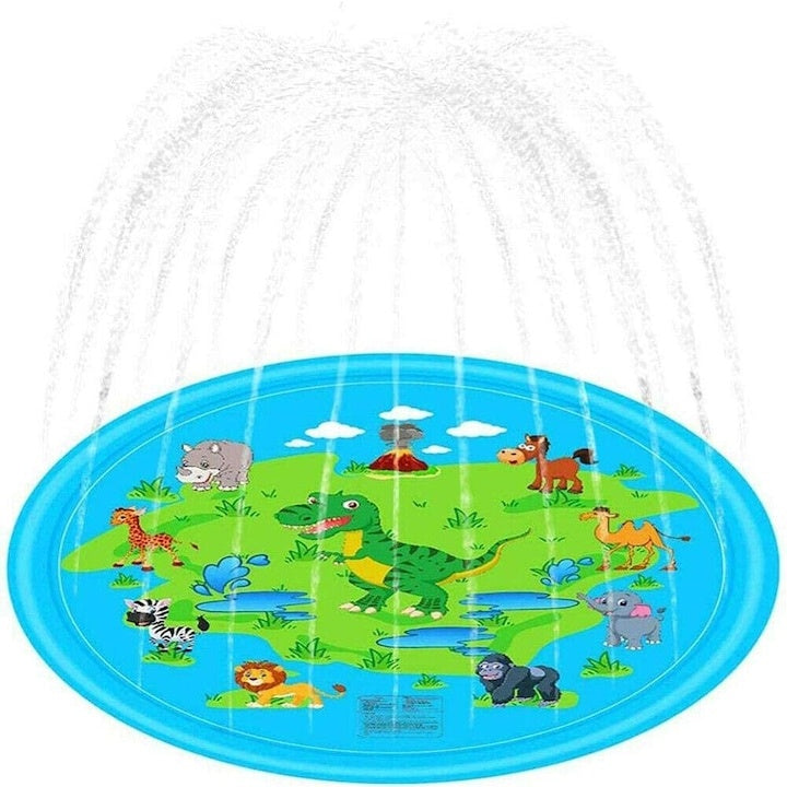 Piscină splash pad SummerFun X2, 170 cm, PVC albastru, pulverizare apă pentru copii