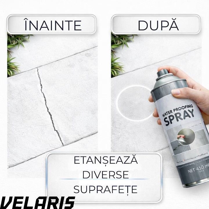 Spray Etansare 450ml Hidroizolatie Rapida, Impermeabilizare Crapaturi, Protectie de Lunga Durata, Alb