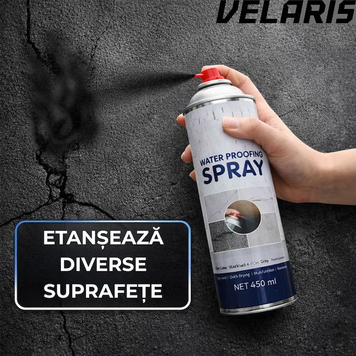 Spray Etansare 450ml Hidroizolatie Rapida, Impermeabilizare Crapaturi, Protectie de Lunga Durata, Negru