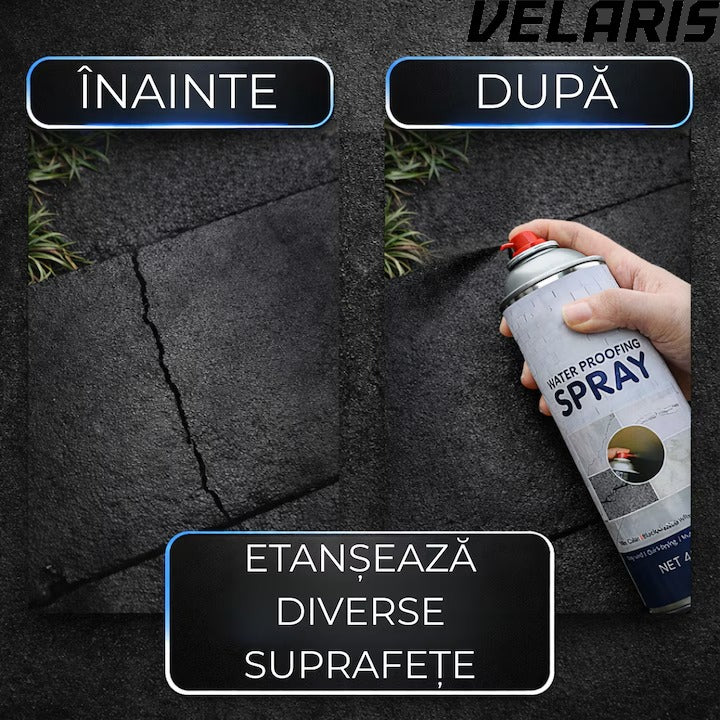 Spray Etansare 450ml Hidroizolatie Rapida, Impermeabilizare Crapaturi, Protectie de Lunga Durata, Negru