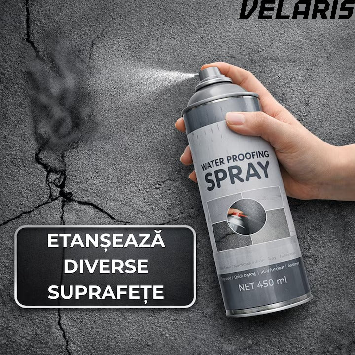Spray Etansare 450ml Hidroizolatie Rapida, Impermeabilizare Crapaturi, Protectie de Lunga Durata, Gri