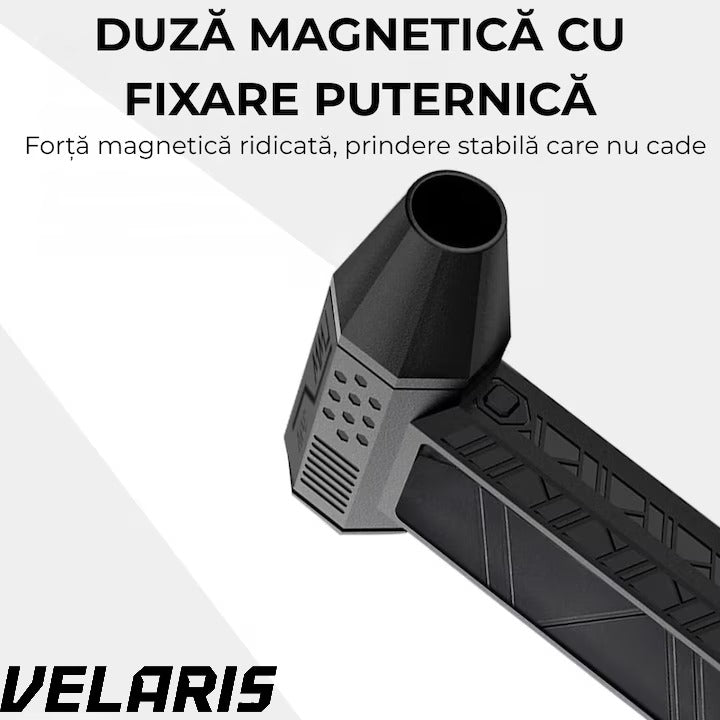 Suflanta aer fara fir motor puternic 130000RPM baterie reincarcabila flux de aer reglabil negru