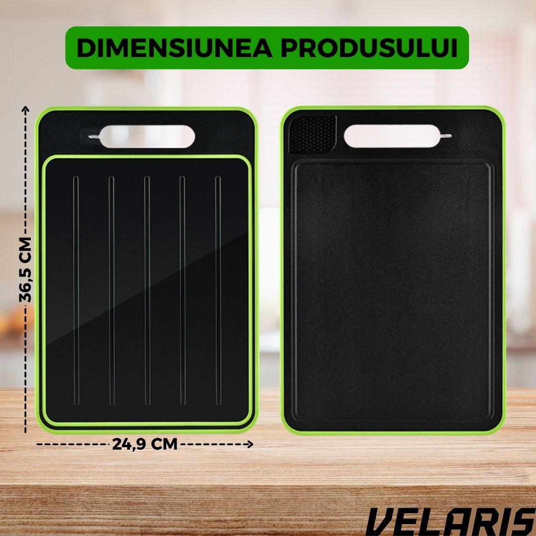 Tocator de Bucatarie 4 in 1 pentru Dezghetare Rapida si Taiere 36, 5x25x1cm