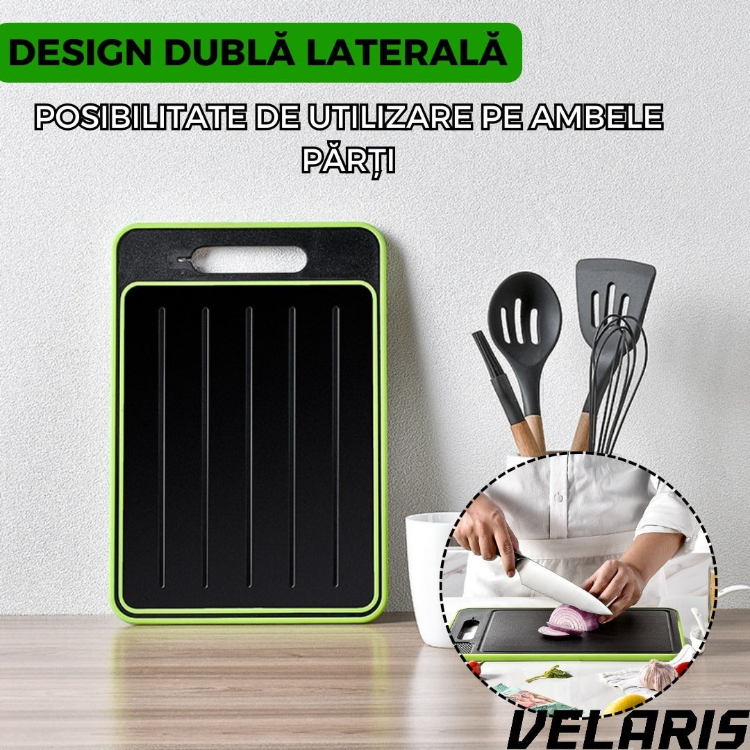 Tocator de Bucatarie 4 in 1 pentru Dezghetare Rapida si Taiere, 31 x 21 x 1 cm
