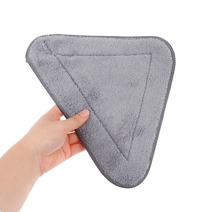 Laveta triunghiulară pentru mop, material absorbant, reutilizabilă