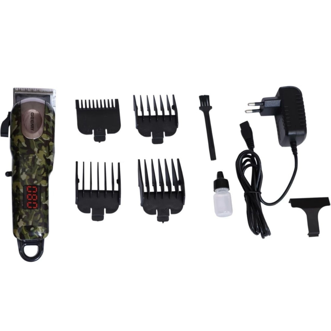 Trimmer GM 2608 cu display LED, fără fir/cu fir, 15 trepte, autonomie 180 min