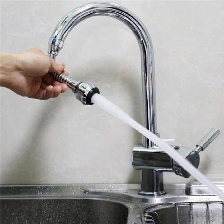 Extensie flexibilă universală pentru robinet Turbo Flex
