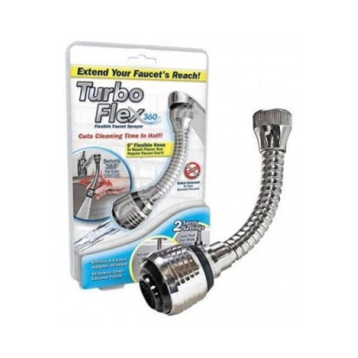 Extensie flexibilă universală pentru robinet Turbo Flex