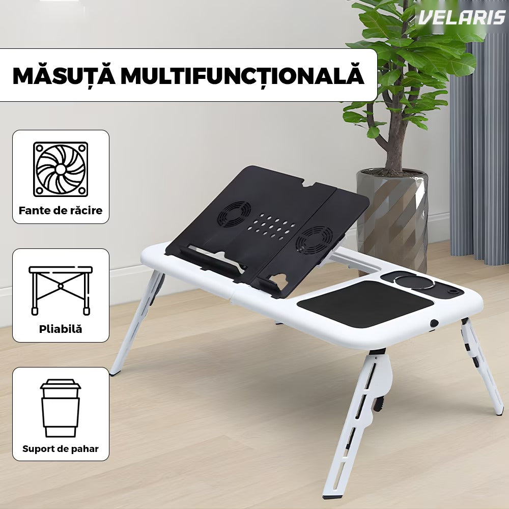 Masă pliabilă universală pentru laptop, tabletă și mic dejun