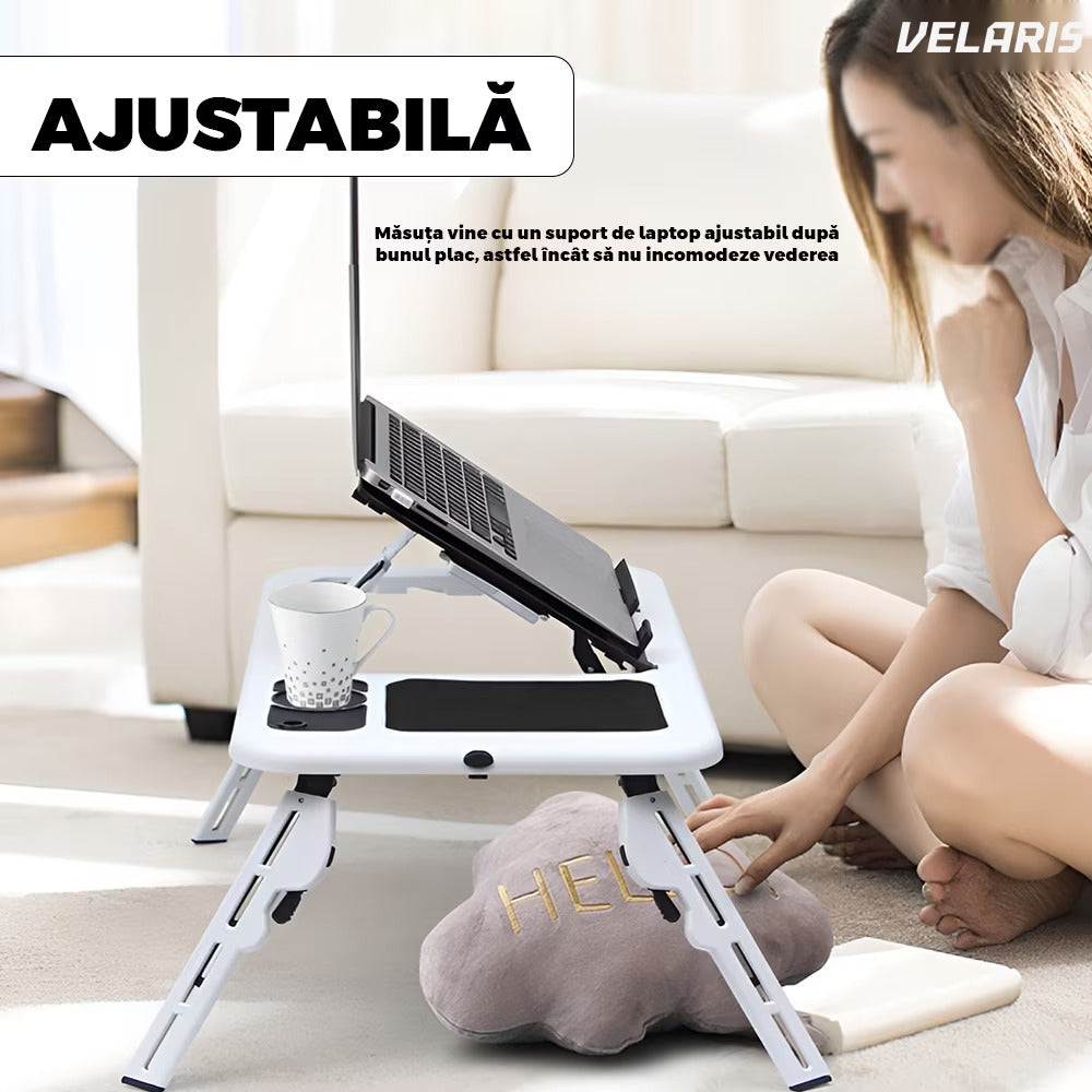 Masă pliabilă universală pentru laptop, tabletă și mic dejun