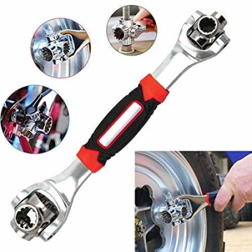 Cheie universală cu Torx 48 în 1, cap rotativ 360°, oțel carbon