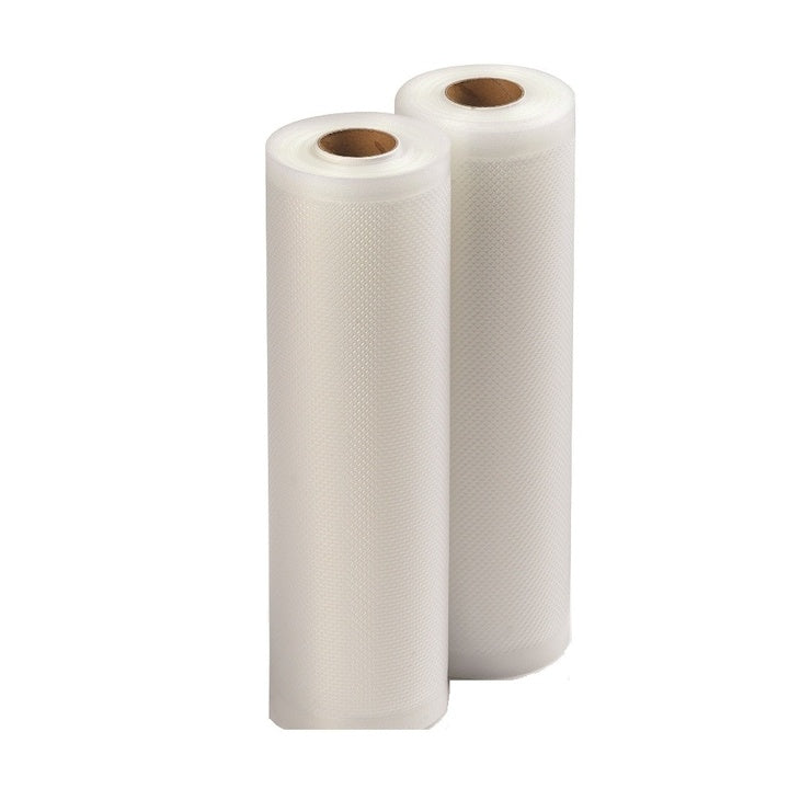 Rolă pungi vidat, 15 x 500 cm, set 2 role, pentru alimente