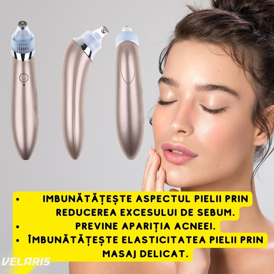 Dispozitiv de curățare a porilor cu vacuum și presiune, pentru puncte negre