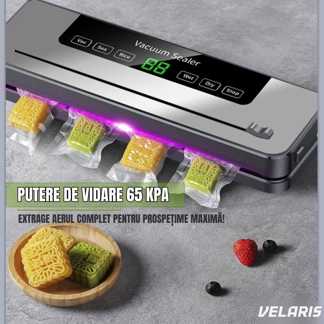 Aparat de vidat cu cutter integrat, sistem compact, moduri uscat și umed