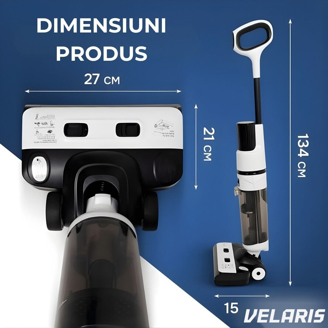 Curățitor vertical OZ01 Pro, 12000Pa suporti, automat, dezinfecție apă, baterie 60 min, ecran LED
