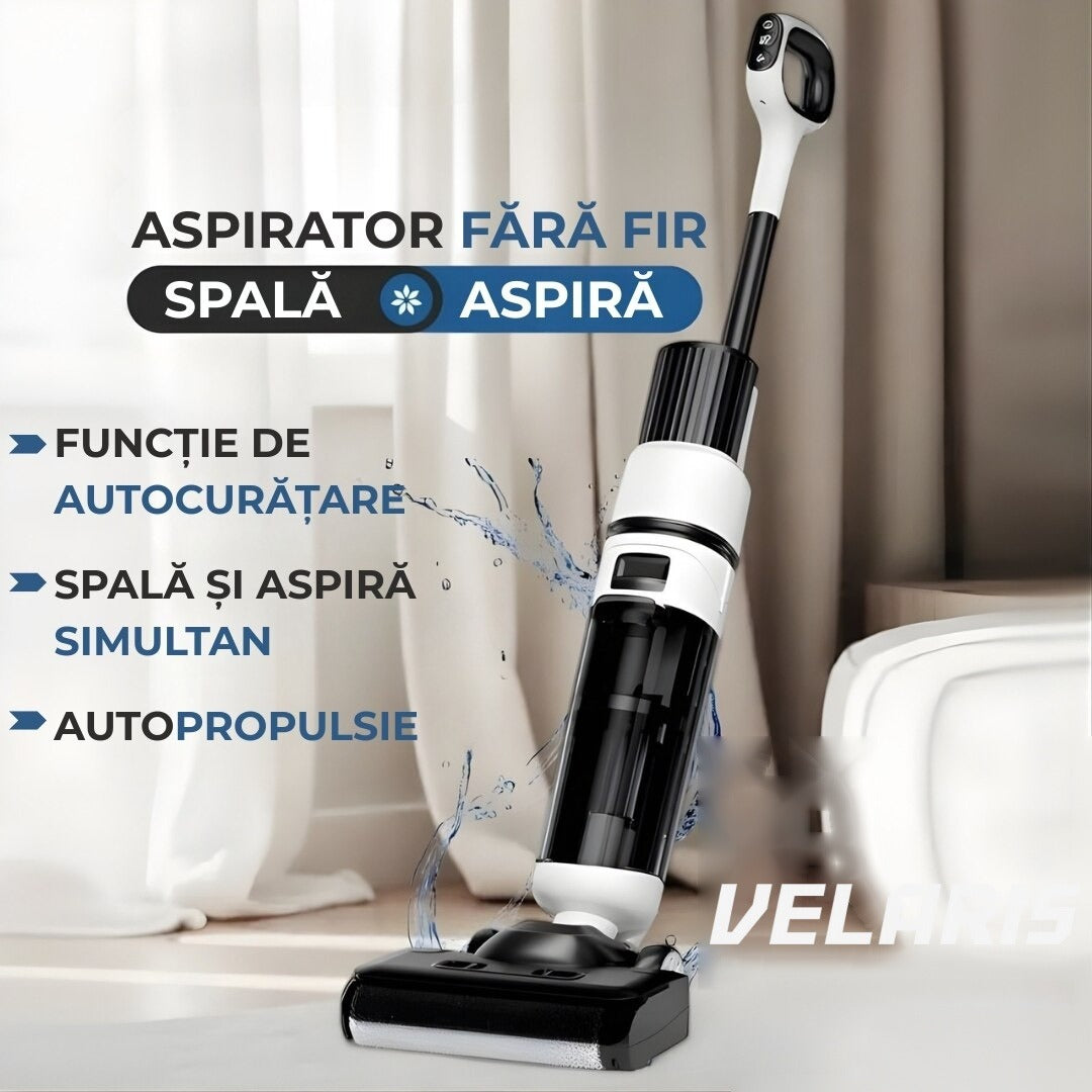 Curățitor vertical OZ01 Pro, 12000Pa suporti, automat, dezinfecție apă, baterie 60 min, ecran LED