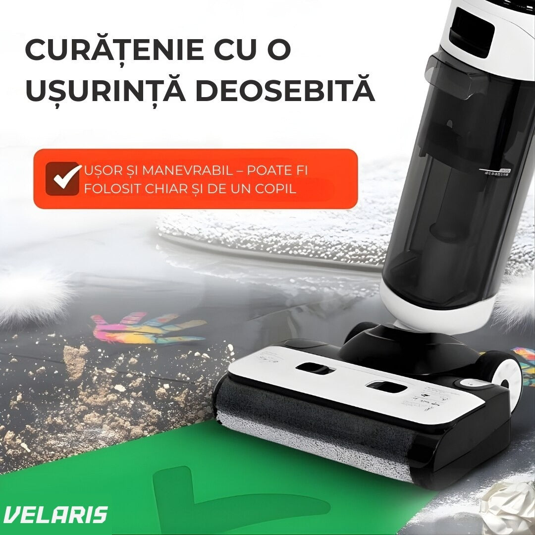 Curățitor vertical OZ01 Pro, 12000Pa suporti, automat, dezinfecție apă, baterie 60 min, ecran LED