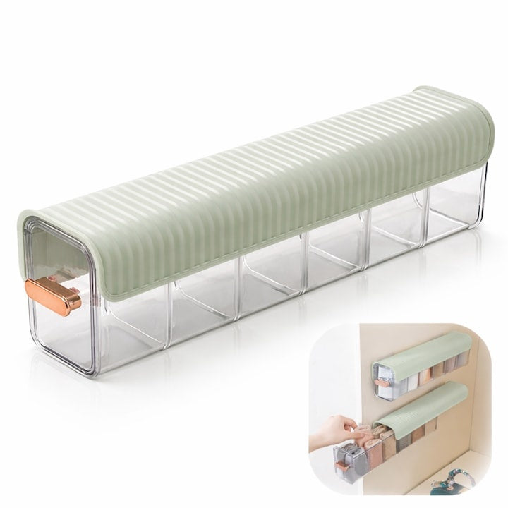 Cutie de perete cu 6 compartimente, organizator multifuncțional, multicolor