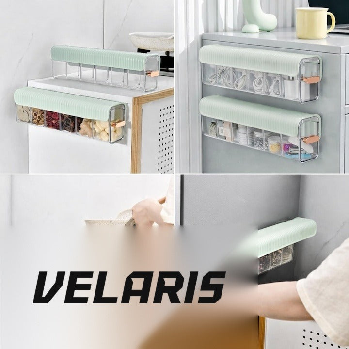Cutie de perete cu 6 compartimente, organizator multifuncțional, multicolor