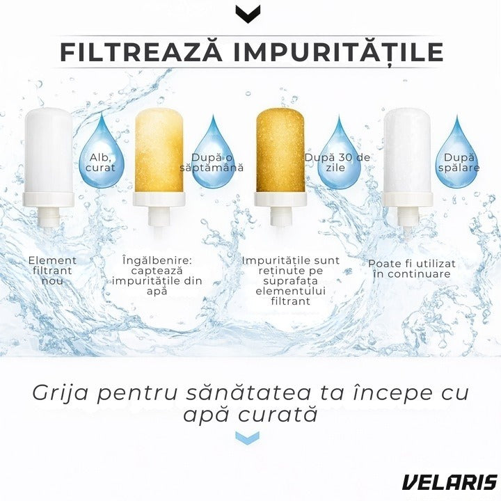 Filtru apa pentru robinet, ceramic, 10.000 litri, instalare simpla, plastic