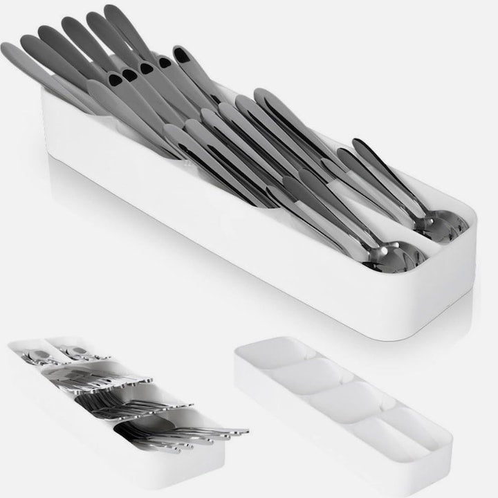 Organizator tacamuri alb