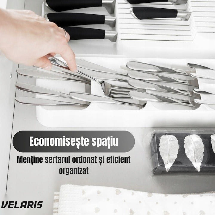 Organizator tacamuri alb