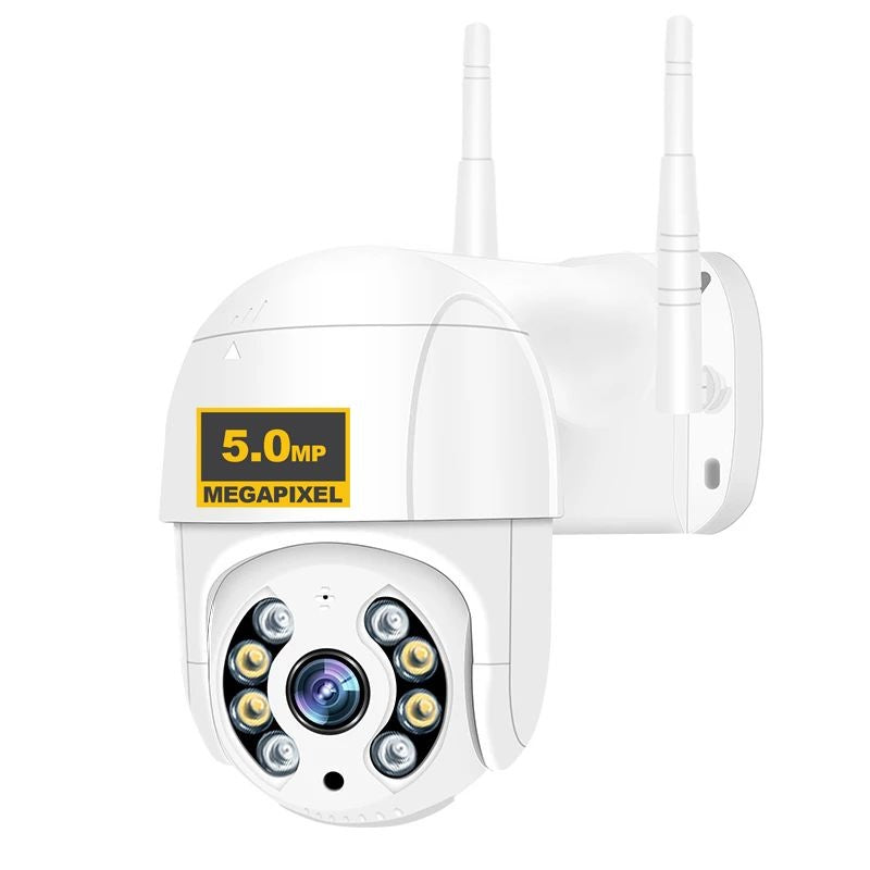 Camera supraveghere WiFi 5MP Full HD, rotație 360°, detectare mișcare, viziune nocturnă 30m