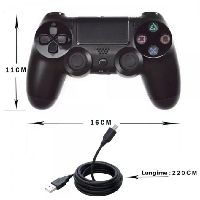 Controller wireless Doubleshock 4 pentru PS4, PS TV, PS Now, cu vibrații, verde