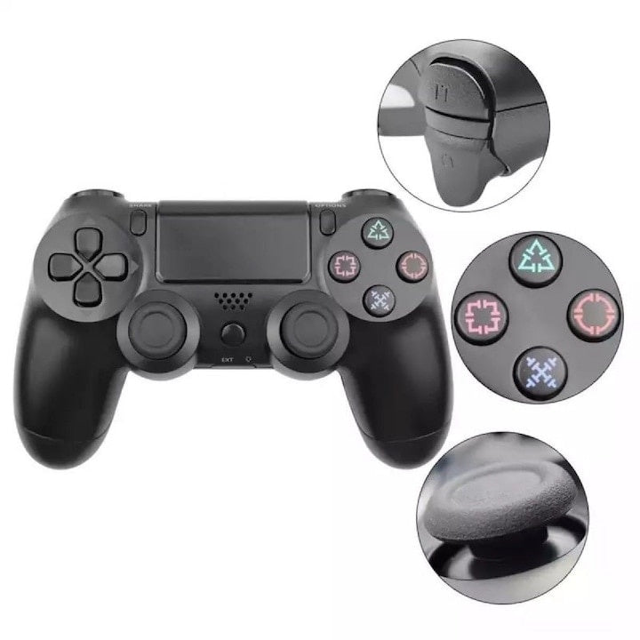 Controller wireless Doubleshock 4 pentru PS4, PS TV, PS Now, cu vibrații, verde