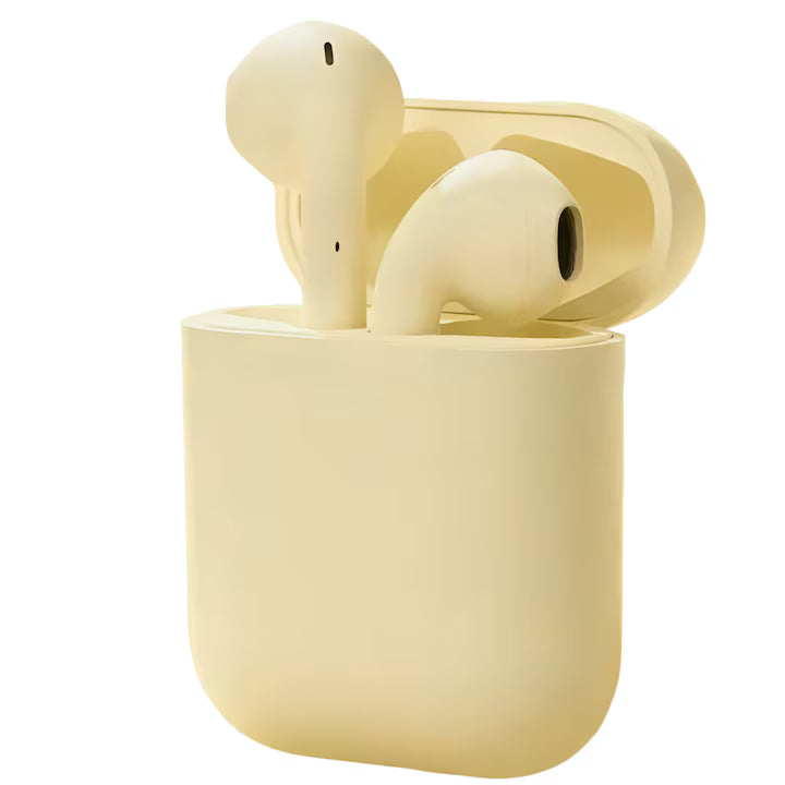 Căști wireless Freepods i18, Bluetooth 5.0, control tactil, sunet HiFi, galben