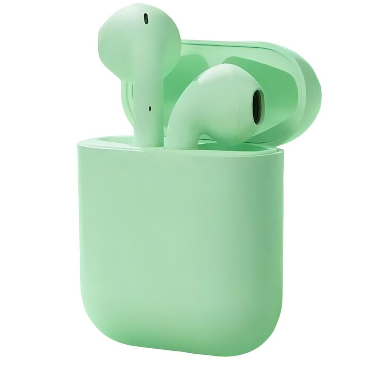 Căști wireless Freepods i18, Bluetooth 5.0, control tactil, sunet HiFi, verde